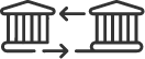 Bank wire transfer icon